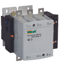 Контактор 185А 220В AC3 1НО 1НЗ КМ-103 (Dekraft) 22154DEK