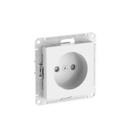 ATLASDESIGN РОЗЕТКА без заземления со шторками, 16А, быстрозажимные клеммы, БЕЛЫЙ (Systeme Electric) ATN000149S