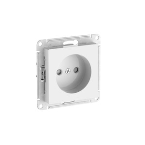 ATLASDESIGN РОЗЕТКА без заземления со шторками, 16А, быстрозажимные клеммы, БЕЛЫЙ (Systeme Electric) ATN000149S