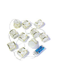 Гирлянда-Барабаны пластик 5х4cм 10LED (Космос) KOC_GIR-B117