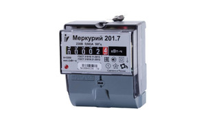 Счетчик электроэнергии Меркурий 201.7 однофазный  однотарифный, 5(60), класс точности 1.0, D, ЭМОУ (Инкотекс) 00000032680