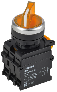 Переключатель с подсв. 2 полож. 1NO+1NC жёлтый MASTER (IEK) MI-SW60-11XD-3-14-2-K05