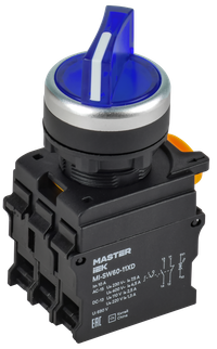 Переключатель с подсв. 2 полож. 1NO+1NC синий MASTER (IEK) MI-SW60-11XD-3-14-2-K07