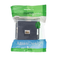 Розетка ATLASDESIGN компьютерная RJ45 механизм грифель (Systeme Electric) ATN000783