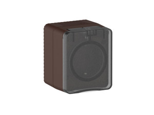 AtlasDesign PROFI IP54 О/У РОЗЕТКА с заземлением со шторками 16А 250В, КОРИЧНЕВЫЙ (Systeme Electric) ATN546045