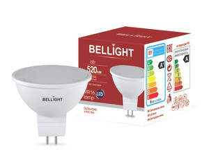 Лампа светодиодная LED 6Вт 4000K 520Лм MR16 Bellight (BELLIGHT) 88297910