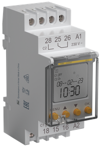 Таймер ТА80 астрономический 16А 230В на DIN-рейку (IEK) MTA-A-16