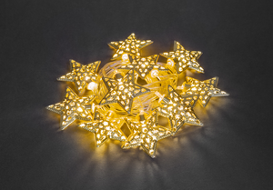 Гирлянда светодиодная новогодняя NGF-D042-02 нить золотые звезды WW 1.6 м IP20 (Navigator Group) 95038