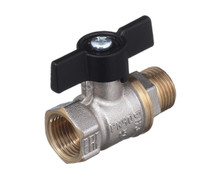 Кран шаровой 11Б27п1 Ду20 А31/1 ВН бабочка никель PN40 (БАЗ) БАЗ.А31.1.20.НЛМ.PN40