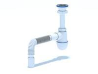 Сифон для умывальника АНИ 1 1/2'X40 c гибкой трубой 40x40 (АНИ пласт) C0105