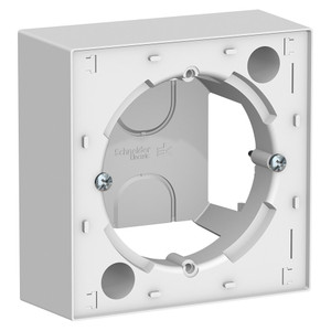 Коробка ATLASDESIGN для наружного монтажа белый (Systeme Electric) ATN000100