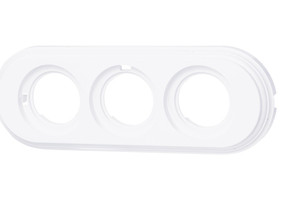 Лизетта Рамка 3-х постовая, пластик, цвет Белый (Bironi) BF1-630-21