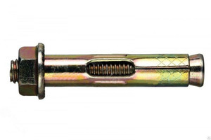 Болт анкерный 10х150 с гайкой оцинкованный (Крепдил) N-AN-10x150