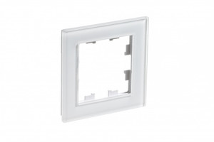 Рамка однопостовая ATLASDESIGN NATURE, ОРГАНИЧЕСКОЕ СТЕКЛО БЕЛЫЙ (Systeme Electric) ATN320101