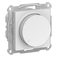 ATLASDESIGN СВЕТОРЕГУЛЯТОР (диммер) повор-нажим, LED, RC, 400Вт, мех., БЕЛЫЙ (Systeme Electric) ATN000123