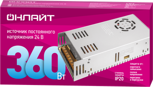 Драйвер 360w OD-P360-IP20-24V (ОНЛАЙТ) 90646