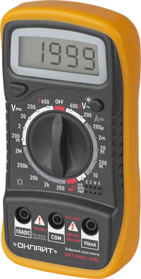 Мультиметр ОНЛАЙТ 90 080 ОMT-мм01-830L (830L) (ОНЛАЙТ) 90080