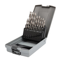 Набор сверл по металлу 1-10мм 19шт HSS-G 135° DIN338 (H-Tools) 214214ROHT