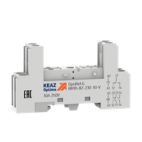 Розетка для реле OptiRel G RR95-82-230-10-V (КЭАЗ) 281176