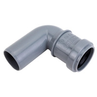 Отвод 32 87 град, для внутренней канализации, серый (Политэк) 100387