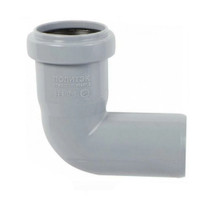 Отвод 40 87 град, для внутренней канализации, серый (Политэк) 100487
