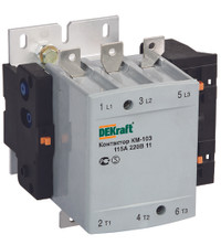 Контактор 115А 220В АС3 1НО+1НЗ КМ-103 DEKraft (Dekraft) 22150DEK