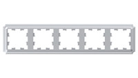 ATLASDESIGN ANTIQUE 5-постовая рамка, универсальная, АЛЮМИНИЙ (Systeme Electric) ATN100305