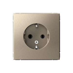 ARTGALLERY розетка с заземлением, 16А, механизм, шампань (Systeme Electric) GAL000543