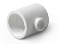 Тройник переходной 50x25x50 полипропиленовый PPR белый (PRO AQUA) PA14550P