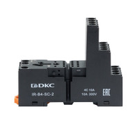 Колодка с винтовыми клеммами для реле на 4 группы: IR-24DC/220DC/230AC-4CO (DKC) IR-B4-SC-2