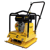 Виброплита бензиновая PC9045F (89,3кг15кН50*45см30см4,8кВт,колеса, резиновая накладка) (CHAMPION)