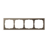 ARTGALLERY рамка 4-постовая, универсальная, мокко (Systeme Electric) GAL000604