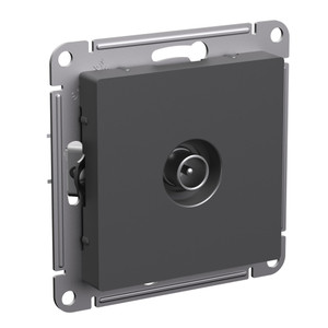 ATLASDESIGN TV РОЗЕТКА проходная 4DB, механизм, БАЗАЛЬТ (Systeme Electric) ATN001492