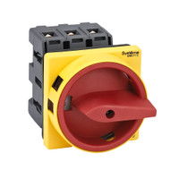 ВЫКЛЮЧАТЕЛЬ-РАЗЪЕДИНИТЕЛЬ 3P 63A С КРАСНОЙ РУКОЯТКОЙ НА ДВЕРЦУ 4 ВИНТАМИ (Systeme Electric) MSD63310R