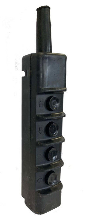 Пост кнопочный(тельферный) ПКТ-40 ABS-пластик IP30черный с ключом (ЭнергоТехКомплект) 00000000807