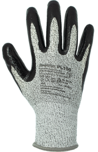 Перчатки трикотажные антипорезные из материала HPPE с частичным покрытием из нитрила ArmProtect PL100 р.9 (Азбука Защиты) 4631161388353