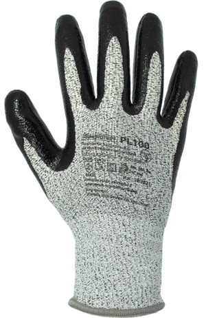 Перчатки трикотажные антипорезные из материала HPPE с частичным покрытием из нитрила ArmProtect PL100 р.11 (Азбука Защиты) 4631161388377