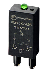 Модуль индикации и защиты, LED + Варистор 24В AC/DC (Релеон) PM8002498