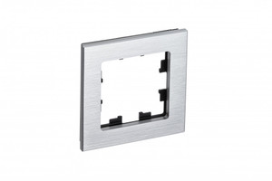 Рамка однопостовая ATLASDESIGN NATURE, МЕТАЛЛ     СЕРЕБРО (Systeme Electric) ATN312101