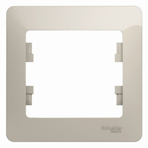 GLOSSA рамка 1-постовая молочный (Systeme Electric) GSL000901