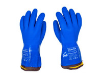 Перчатки Полюс-Т PVC1380BR-T (акриловые, утепленные, МБС, К80, Щ50, с полным пвх обливом, манжет крага, съемный утеп.вкладыш) размер 9 SCAFFA (SCAFFA) 00-01018567