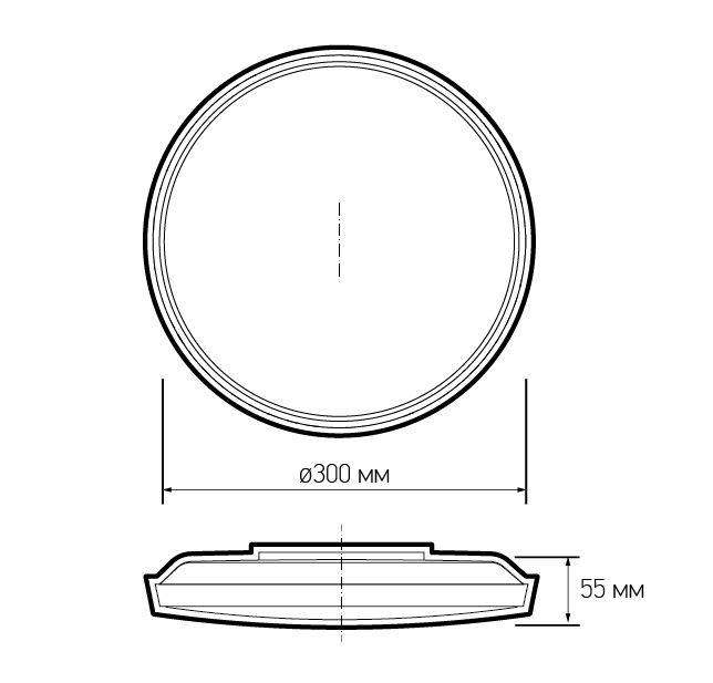 Светильник светодиодный ДБО-36w OPAL 4000К белый 2880Лм IP20 (JazzWay) 5060845