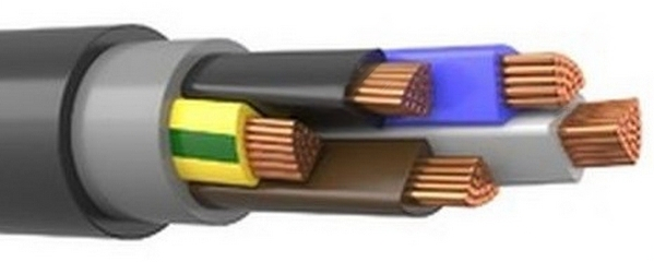 Кабель силовой ППГнг(А)-HF 5х50,0 мс (N,PE) - 0,66 ТРТС (Элкаб)