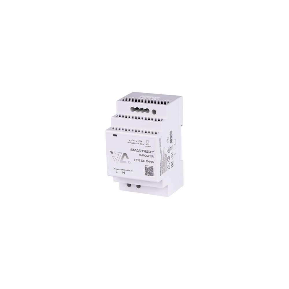 Импульсный блок питания SMARTWATT PSE DR 2445 S-POWER, 24 В, 45 Вт, 2 А (SMARTWATT) 4512020450012