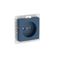 ATLASDESIGN РОЗЕТКА без заземления со шторками, 16А, быстрозажимные клеммы, АКВАМАРИН (Systeme Electric) ATN001149S