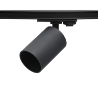 Светильник светодиодный трековый на шинопровод ДПО GU10 без лампы черный корпус (JazzWay) 5049222