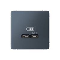 ARTGALLERY USB розетка тип-С 65Вт высокоскор.заряд. QC, PD, механизм, грифель (Systeme Electric) GAL000727
