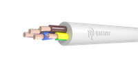 Провод ПВС 4х1,5+1х1,5 белый (Цветлит КЗ)