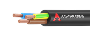 Провод ПВСнг(А)-LS 5х4  черный ТРТС (АЛЬФАКАБЕЛЬ)