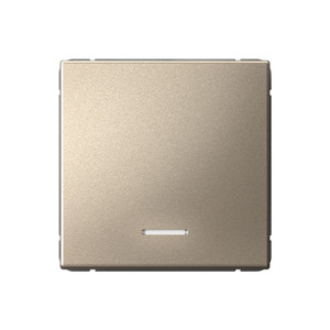 ARTGALLERY 1-клавишный ВЫКЛЮЧАТЕЛЬ с подсветкой, 10АХ, механизм, быстрозажимные клеммы, ШАМПАНЬ (Systeme Electric) GAL000513S